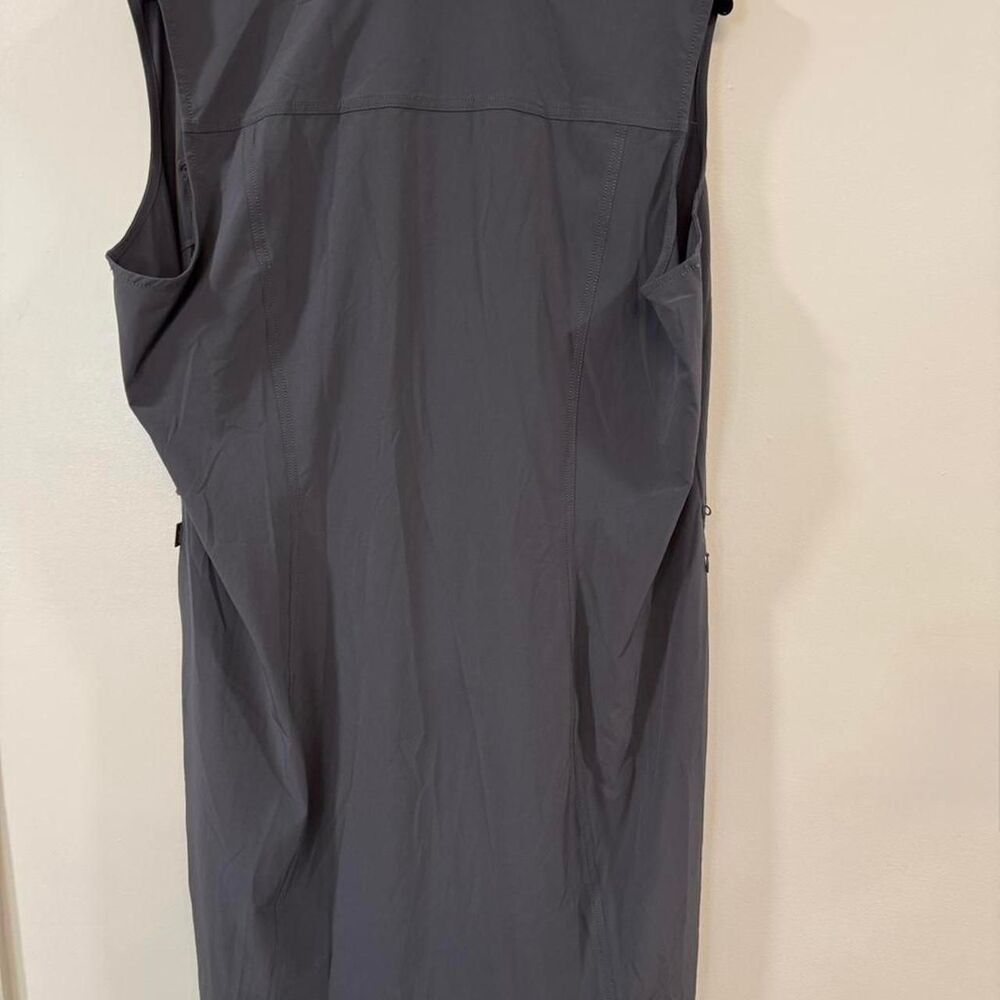 Eddie Bauer Grey Dress 2XL Gorpcore Utility Athleisure Zip Pockets Outdoor Tank - Picture 5 of 8